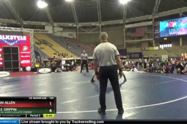 145 Lbs Cons. Round 4 - Nolan Allen, Illinois Vs Bryce Griffin, Combative Sports Athletic Center 8