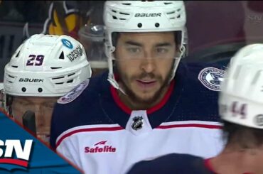 Columbus Blue Jackets at Calgary Flames | FULL Overtime Highlights - January 23, 2023