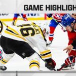 Bruins @ Canadiens 1/24 | NHL Highlights 2023