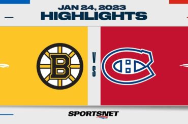 NHL Highlights | Bruins vs. Canadiens - January 24, 2023