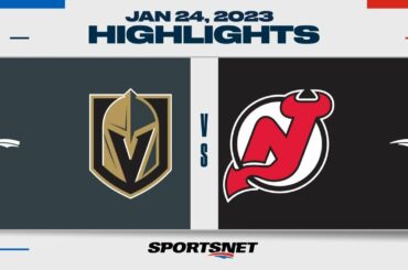 NHL Highlights | Golden Knights vs. Devils - January 24, 2023