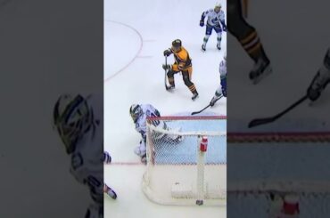 Evgeni Malkin blows it through Spencer Martin.