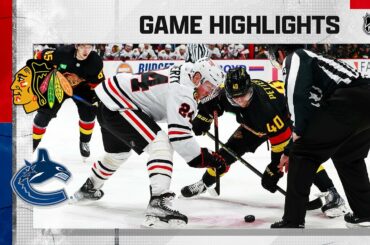 Blackhawks @ Canucks 1/24 | NHL Highlights 2022