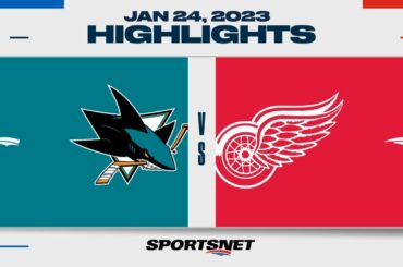 NHL Highlights | Sharks vs. Red Wings - January 23, 2023