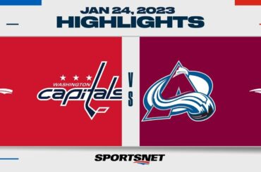 NHL Highlights | Capitals vs. Avalanche - January 24, 2023