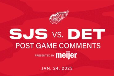 Michael Rasmussen, Andrew Copp and Derek Lalonde Wrap up the Red Wings OT Win vs San Jose