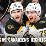 Boston Bruins vs. Montreal Canadiens | Full Game Highlights