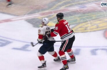 Nikita Zadorov's Cross Check Sends Noel Acciari To The Locker Room