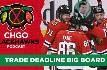 Who tops the Chicago Blackhawks Trade Deadline Big Board? | CHGO Blackhawks LIVE Podcast
