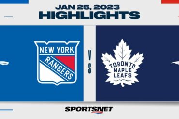 NHL Highlights | Rangers vs. Maple Leafs - January 25, 2023
