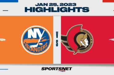 NHL Highlights | Islanders vs. Senators - January 25, 2023