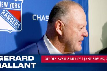 New York Rangers: Gerard Gallant Postgame Media Availability | Jan. 25, 2023