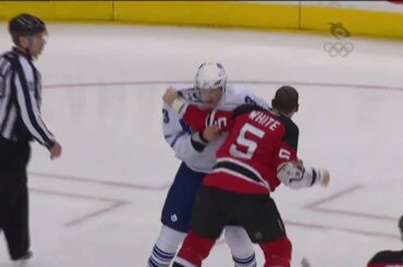 Dion Phaneuf vs Colin White - Feb 2nd 2010 (HD)