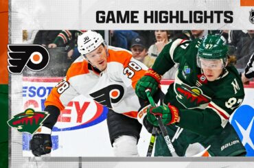 Flyers @ Wild 1/26 | NHL Highlights 2023
