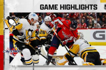 Penguins @ Capitals 1/26 | NHL Highlights 2023