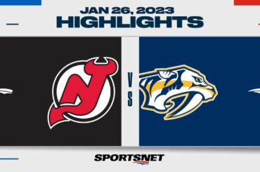 NHL Highlights | Devils vs. Predators - January 26, 2023