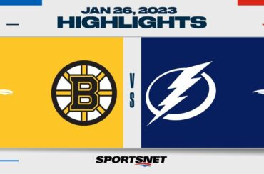 NHL Highlights | Bruins vs. Lightning - January 26, 2023