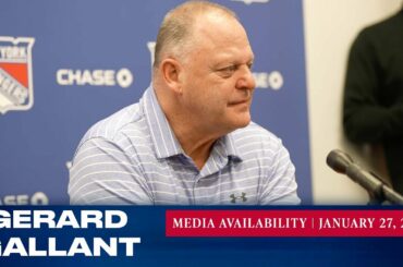 New York Rangers: Gerard Gallant Pregame Media Availability | Jan. 27, 2023