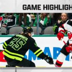 Devils @ Stars 1/27 | NHL Highlights 2023