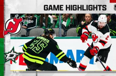 Devils @ Stars 1/27 | NHL Highlights 2023