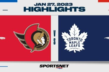 NHL Highlights | Senators vs. Maple Leafs - January 27, 2023