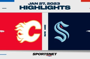 NHL Highlights | Flames vs. Kraken - January 27, 2023