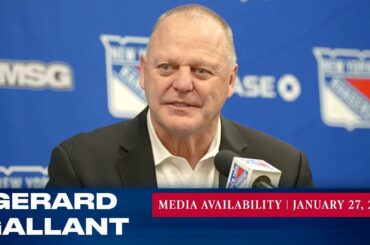 New York Rangers: Gerard Gallant Postgame Media Availability | Jan. 27, 2023