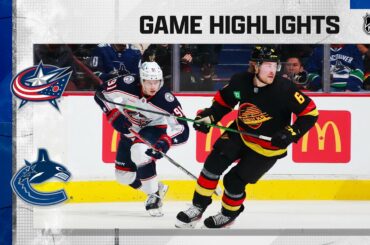 Blue Jackets @ Canucks 1/27 | NHL Highlights 2023