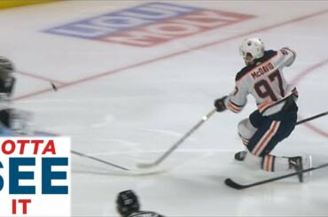 GOTTA SEE IT: Connor McDavid Pick Pockets Ben Hutton, Flicks Puck Over Jonathan Quick