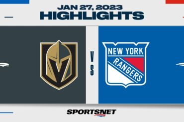 NHL Highlights | Golden Knights vs. Rangers - January 27, 2023