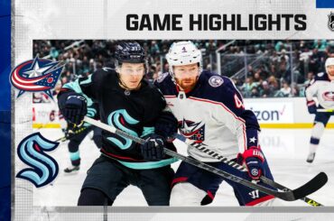 Blue Jackets @ Kraken 1/28 | NHL Highlights 2023