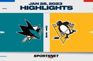 NHL Highlights | Sharks vs. Penguins - January 28, 2023