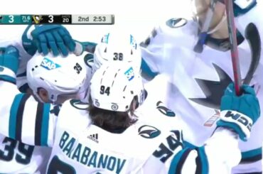 Александр Барабанов забивает гол Pittsburgh Penguins! 29/01/23