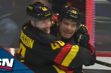 Canucks' Elias Pettersson Makes Spectacular Move To Score Shorthanded Goal vs. Blue Jackets