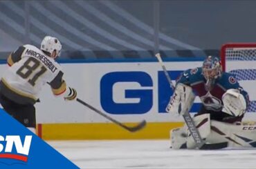 Jonathan Marchessaut Beats Philipp Grubauer With Quick Wrister To Score On Penalty Shot