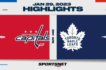 NHL Highlights | Capitals vs. Maple Leafs - January 29, 2023
