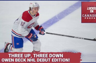 Owen Beck makes his Montreal Canadiens debut, Habs lose to the Ottawa Senators
