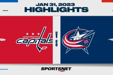 NHL Highlights | Capitals vs. Blue Jackets - January 31, 2023