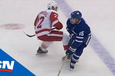 Andreas Athanasiou Tries To Kneecap Alex Kerfoot, Then Slams Justin Holl To Ice