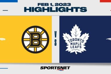 NHL Highlights | Bruins vs. Maple Leafs - February 1, 2023