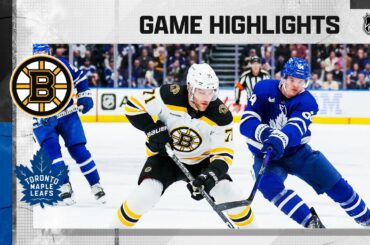 Bruins @ Maples Leafs 2/1 | NHL Highlights