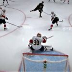 Evgenii Dadonov Rips This High Blocker Side On Spencer Knight