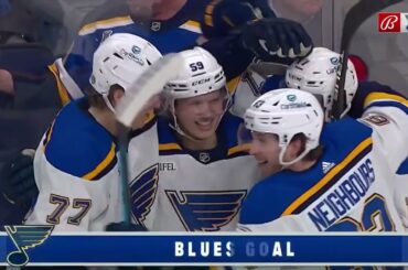 Nikita Alexandrov scores vs Jets for Blues (30 jan 2023)