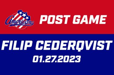 Filip Cederqvist Post Game | 01.27.23