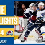 Game Highlights: Avalanche 4, Blues 2