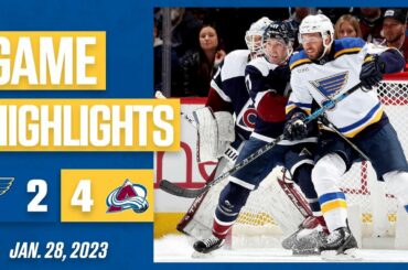 Game Highlights: Avalanche 4, Blues 2