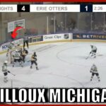 Logan Mailloux Scores a Michigan for his Hattrick