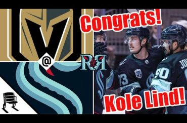 Kole Lind Scores First NHL goal in Seattle Kraken loss, Fan Reaction | Kraken R&R