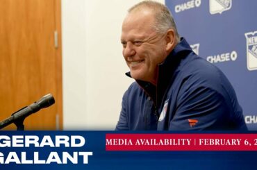 New York Rangers: Gerard Gallant Pregame Media Availability | Feb. 6, 2023