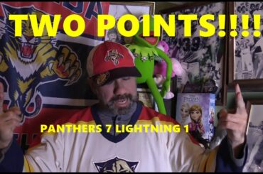 Florida Panthers Beat TB Lightning 7-1 Bob is BACK!